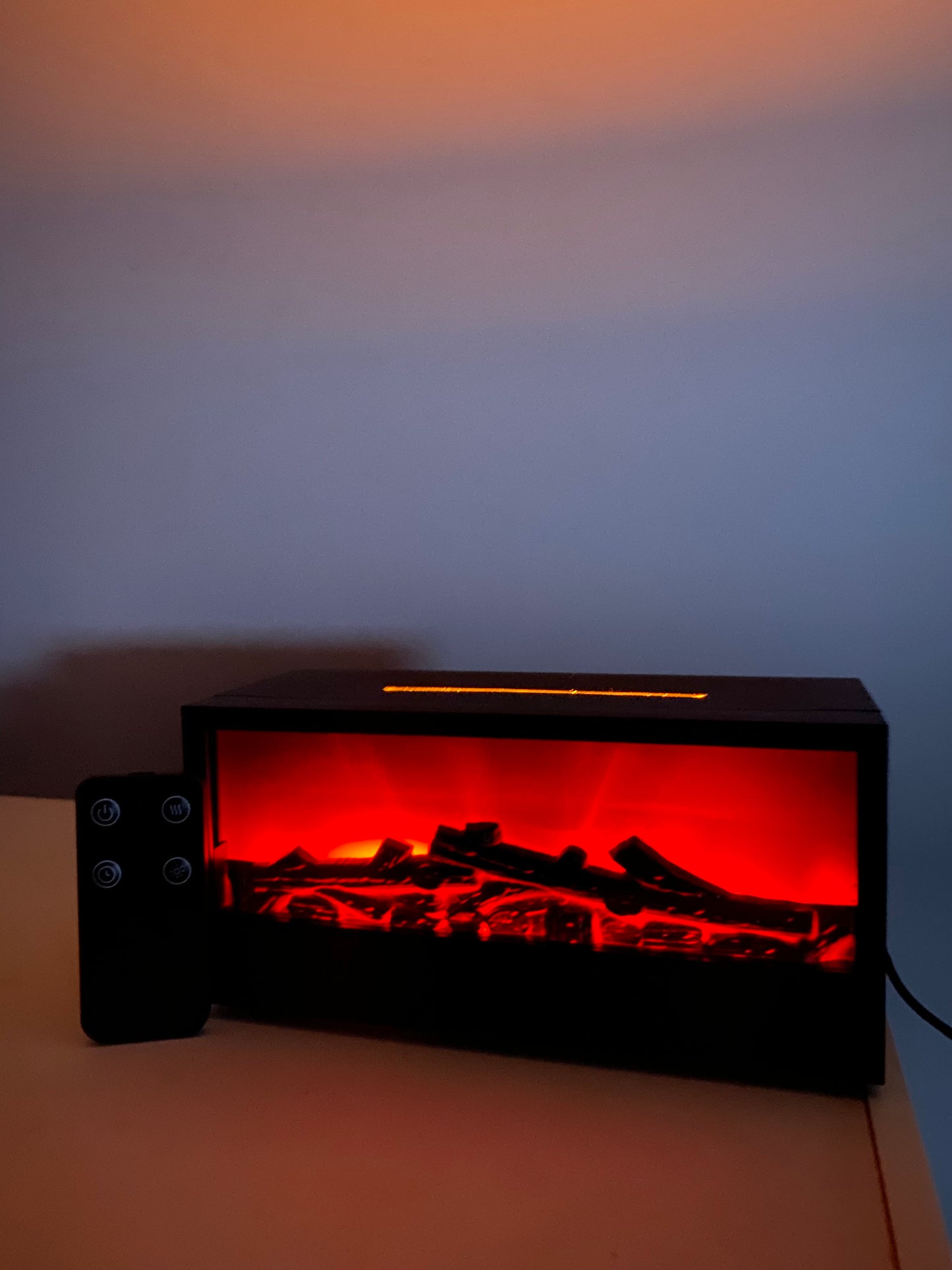 FlameDiffuser- Nawilżacz Powietrza Kominek LED & Dyfuzor Olejków